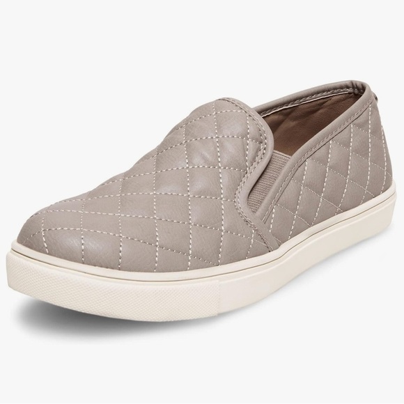 Steve Madden quilted slip on sneaker Ecentrcq taupe vegan leather size 11 - Picture 1 of 12
